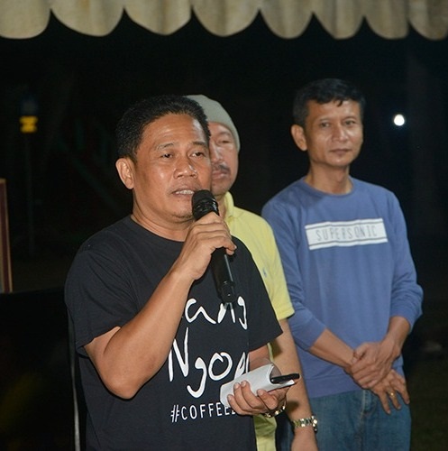 Pak Aris DM, ketua panitia, didampingi para kaling PAKAI